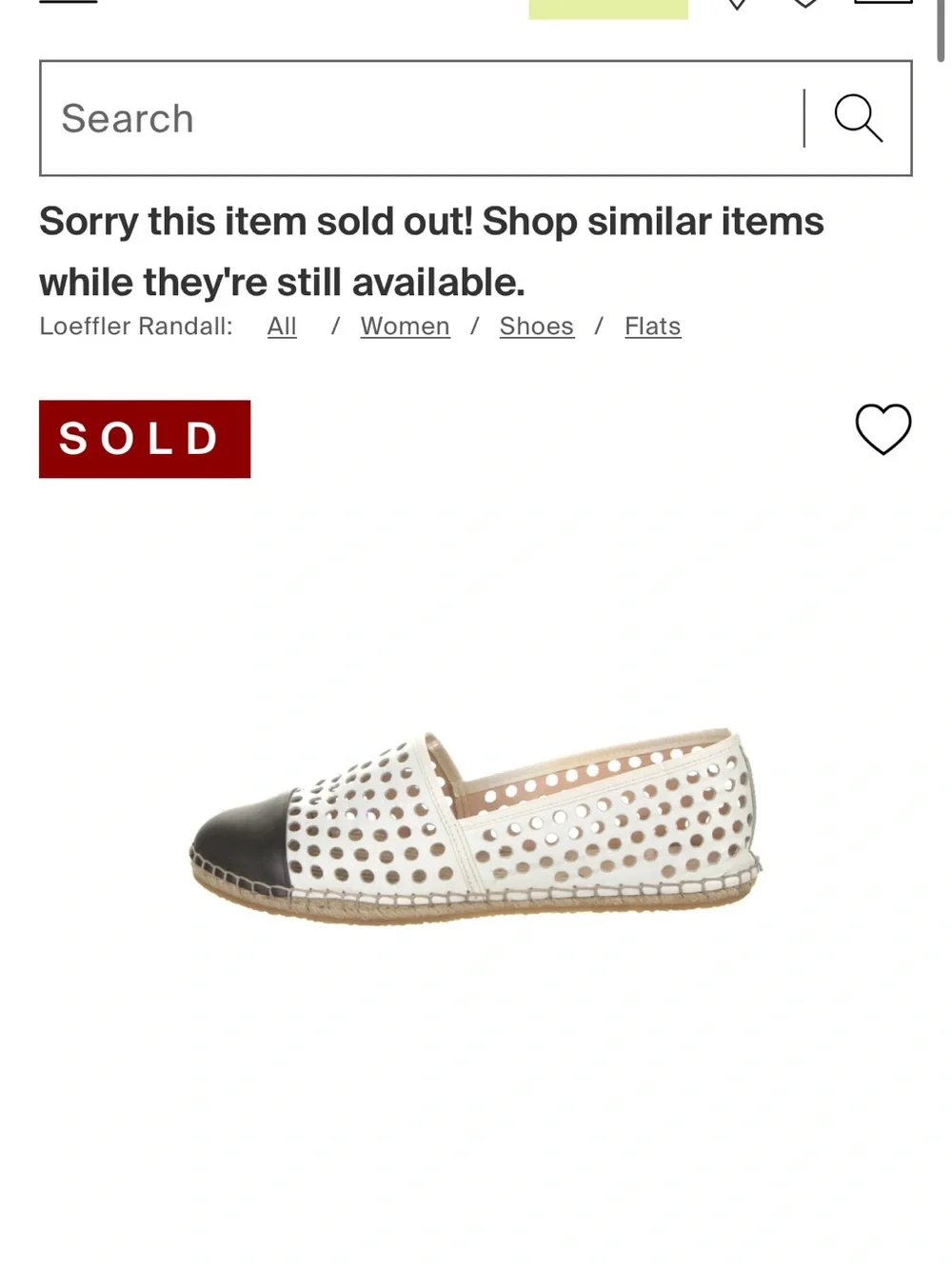 Loeffler Randall lightweight white